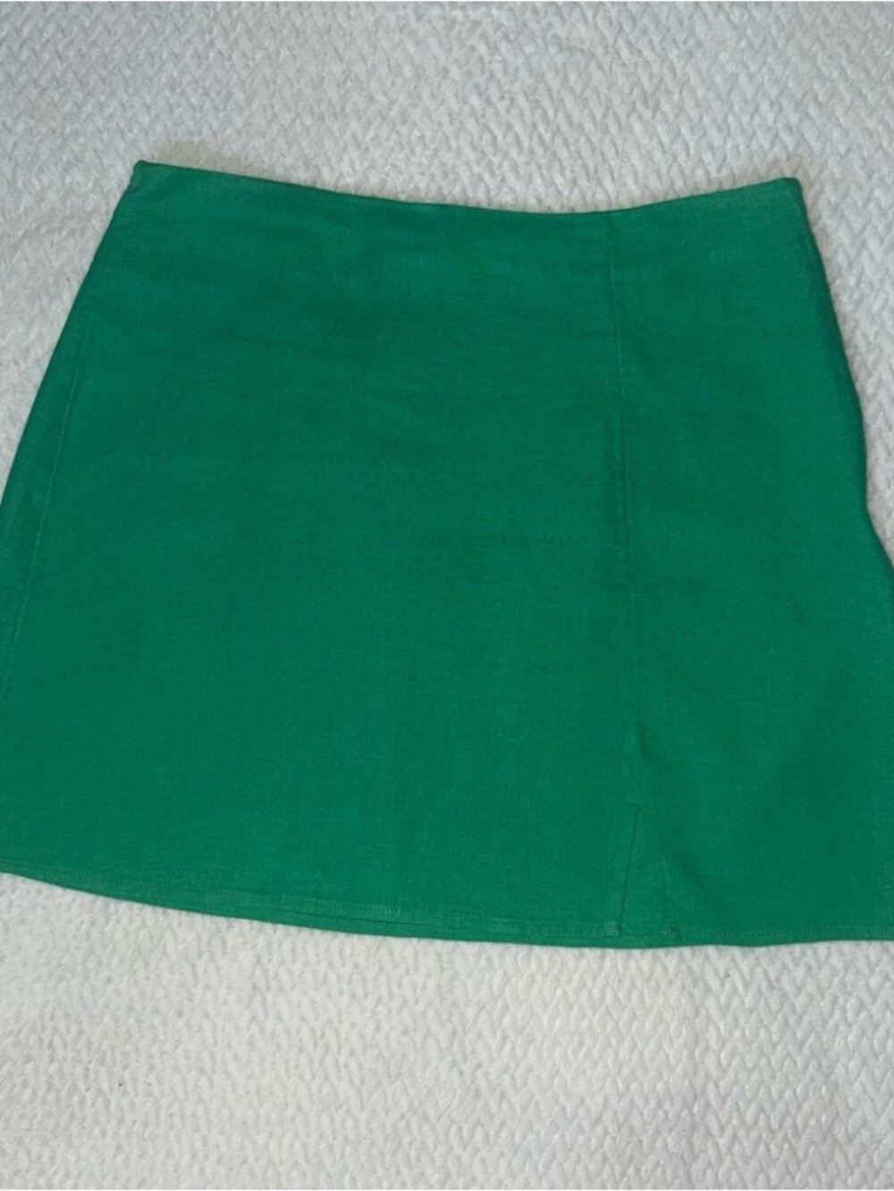 Green Linen Women's Skirt
